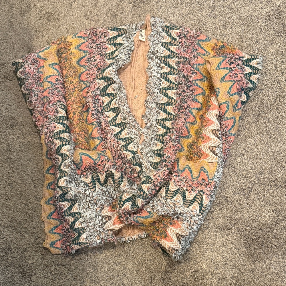 Multicolor Zigzag Patterned Skirt - image 4